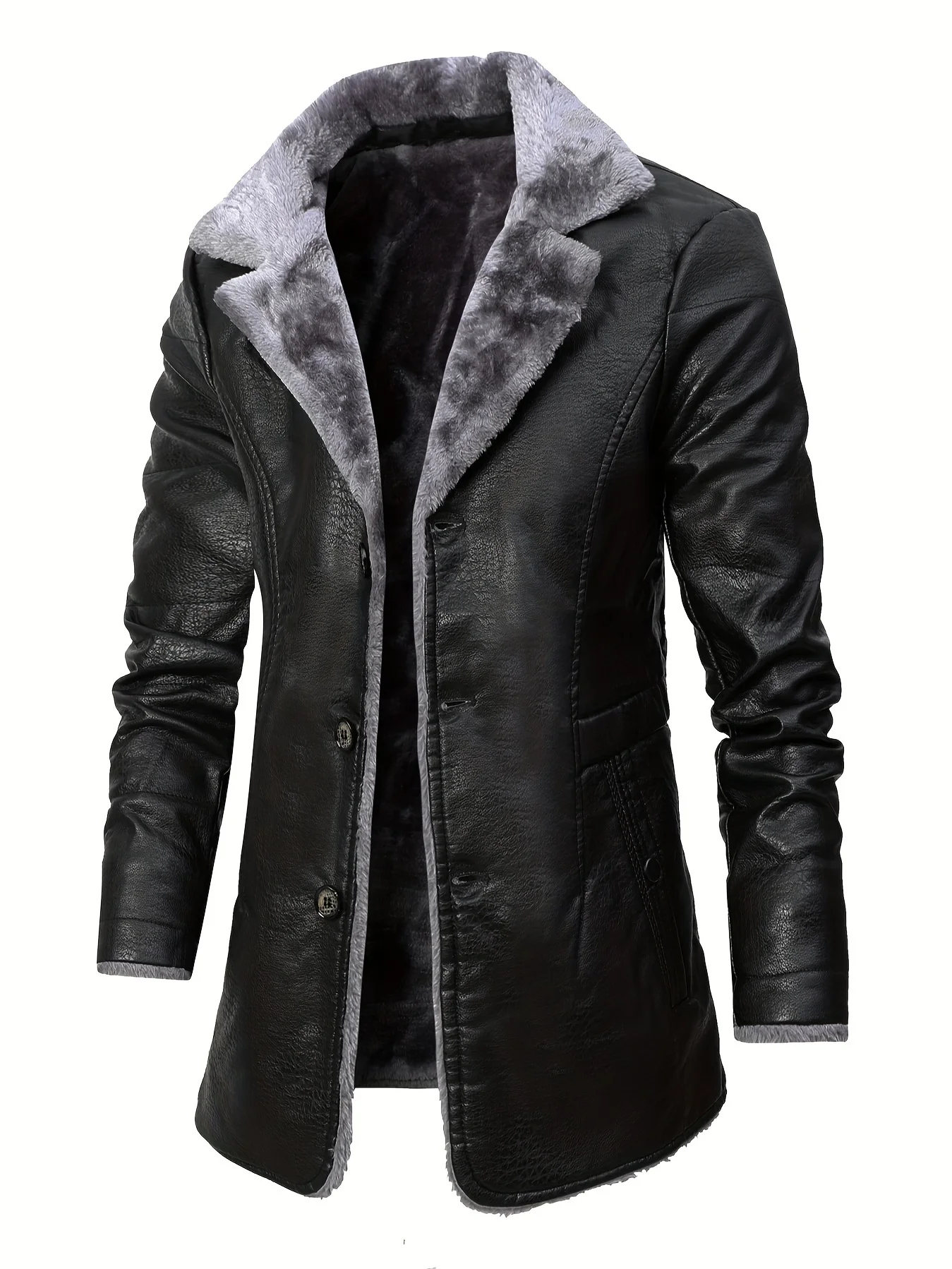 Velvet Blazer Vintage - Men's Medium and Long PU Leather