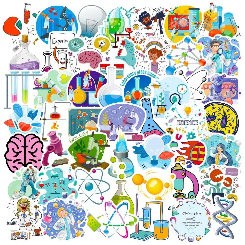 50PCS Cartoon Science Lab Stic - Vintage Fashion Toys ulasan dan harga