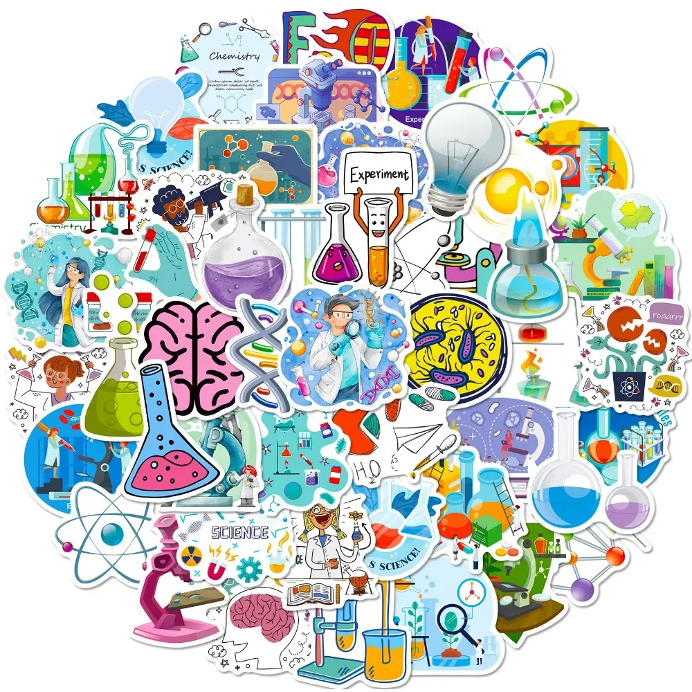 50PCS Cartoon Science Lab Stic - Vintage Fashion Toys ulasan dan harga