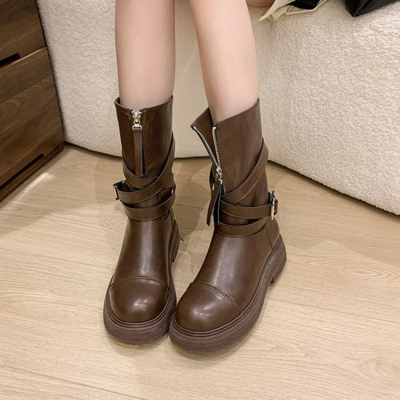Vintage Thick Heel Women Knigh - Vintage Fashion In 2026 ulasan dan harga