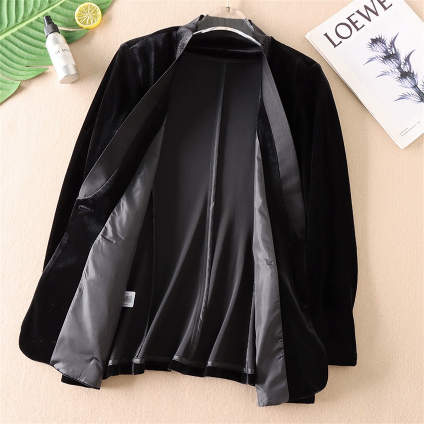 Autumn Winter Big Size Vintage - Velvet Blazer Vintage ulasan dan harga