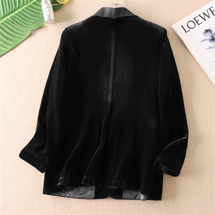 Autumn Winter Big Size Vintage - Velvet Blazer Vintage ulasan dan harga