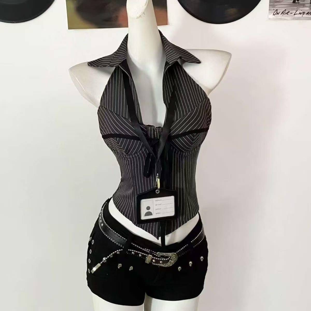 American Style Y2K Vintage Sho - Vintage Fashion Fabrics ulasan dan harga