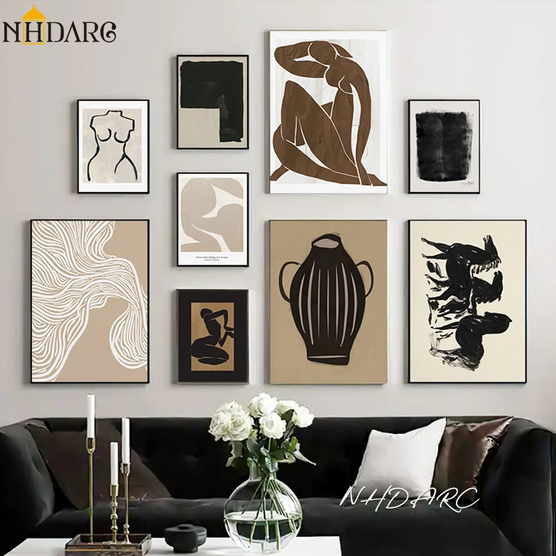 Scandinavian Minimalist Wall A - Vintage Fashion Prints For Wall ulasan dan harga