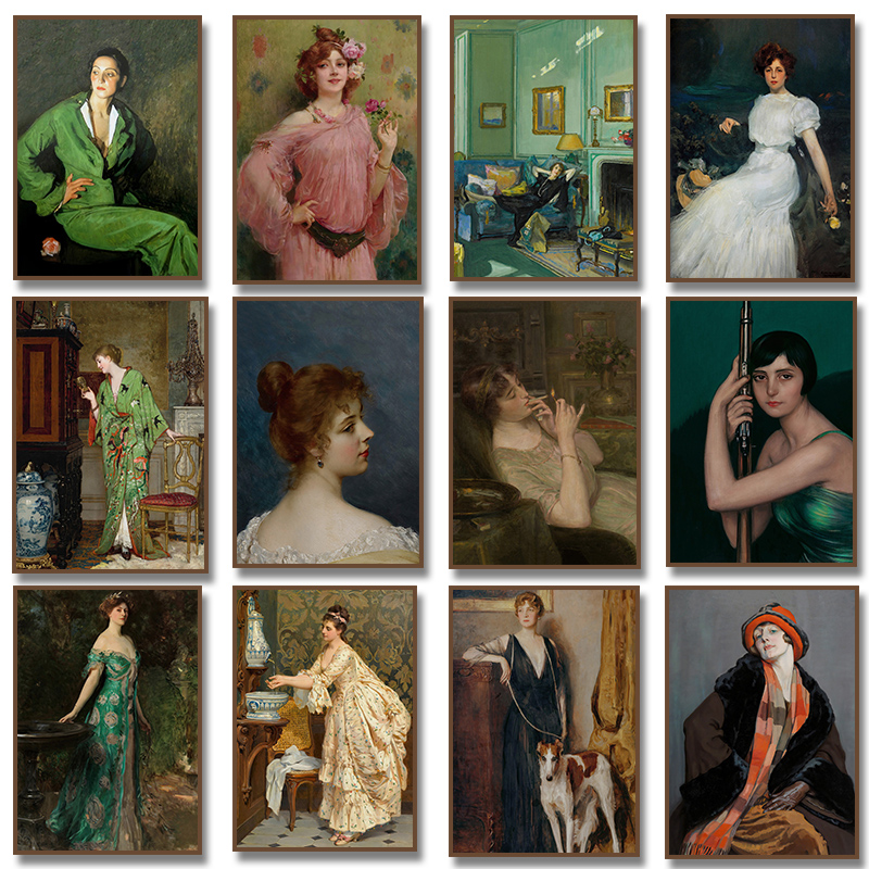 Renaissance Women Portrait Pos - Vintage Fashion Prints For Wall ulasan dan harga