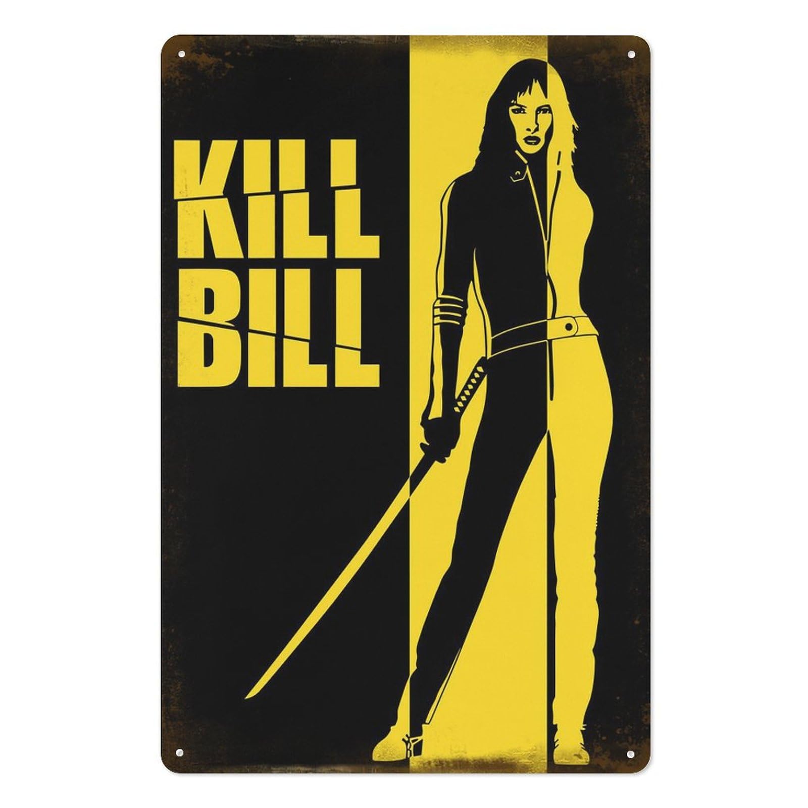 Kill Bill Movies Metal Tin Sig - Vintage Fashion Wall Art ulasan dan harga