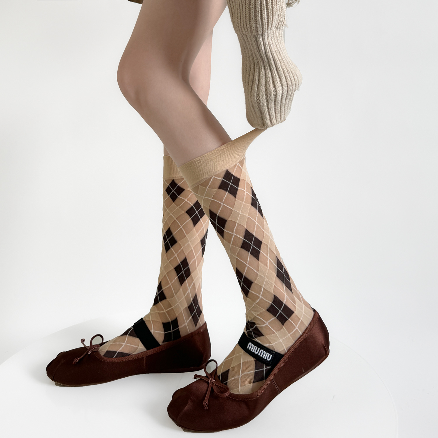 Women Socks College Style Plai - Velvet Blazer Vintage ulasan dan harga