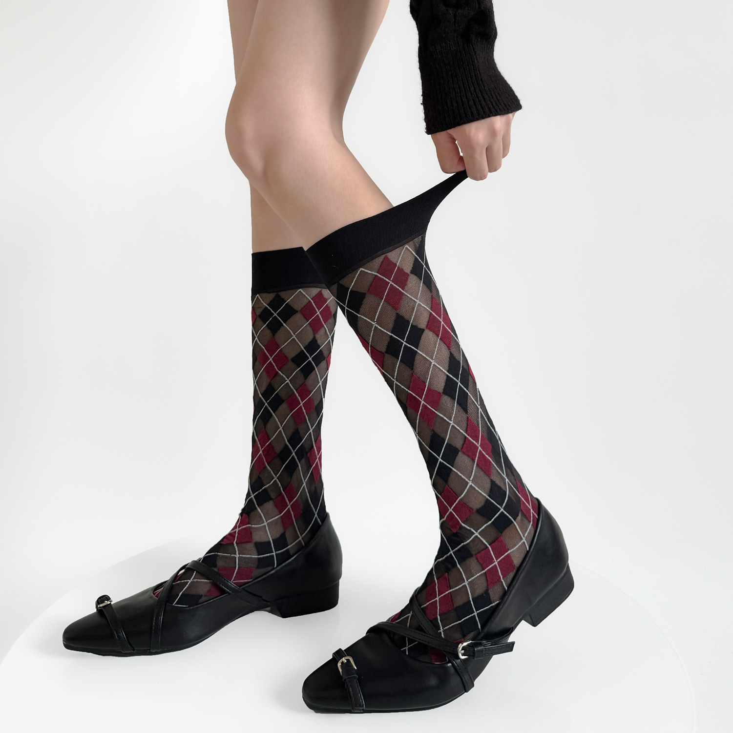 Women Socks College Style Plai - Velvet Blazer Vintage ulasan dan harga