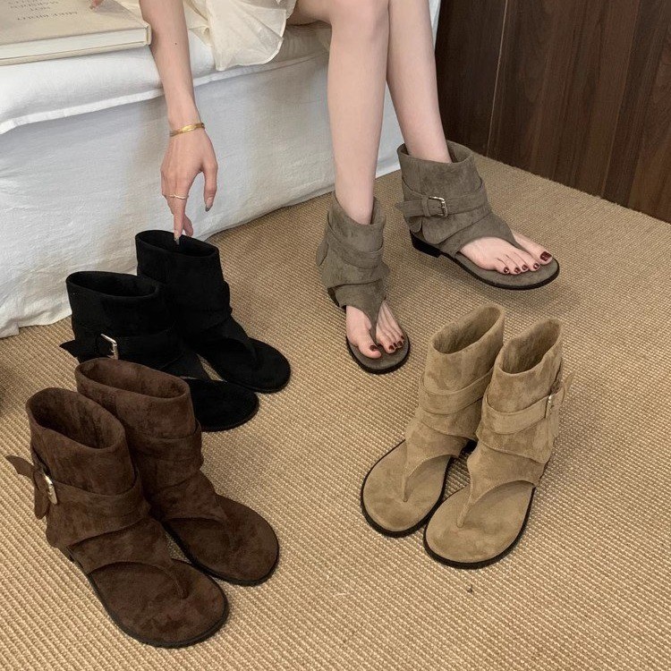 Women Peep Toe Boots Summer Ne - Vintage Fashion In 2026 ulasan dan harga