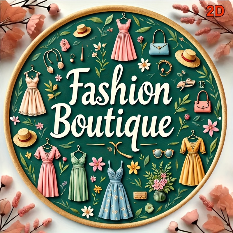 Vintage Fashion Metal Wall Sig - Vintage Fashion Store ulasan dan harga