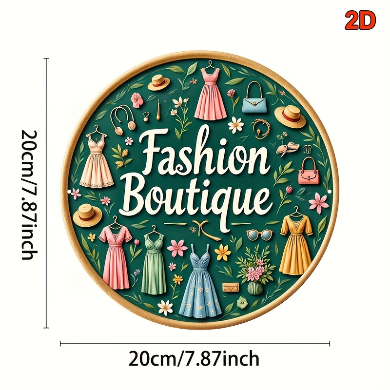 Vintage Fashion Metal Wall Sig - Vintage Fashion Store ulasan dan harga