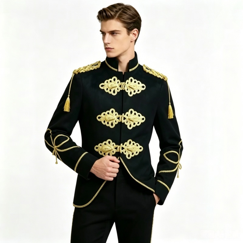 Men's Velvet Jacket Golden Rop - Velvet Blazer Vintage ulasan dan harga