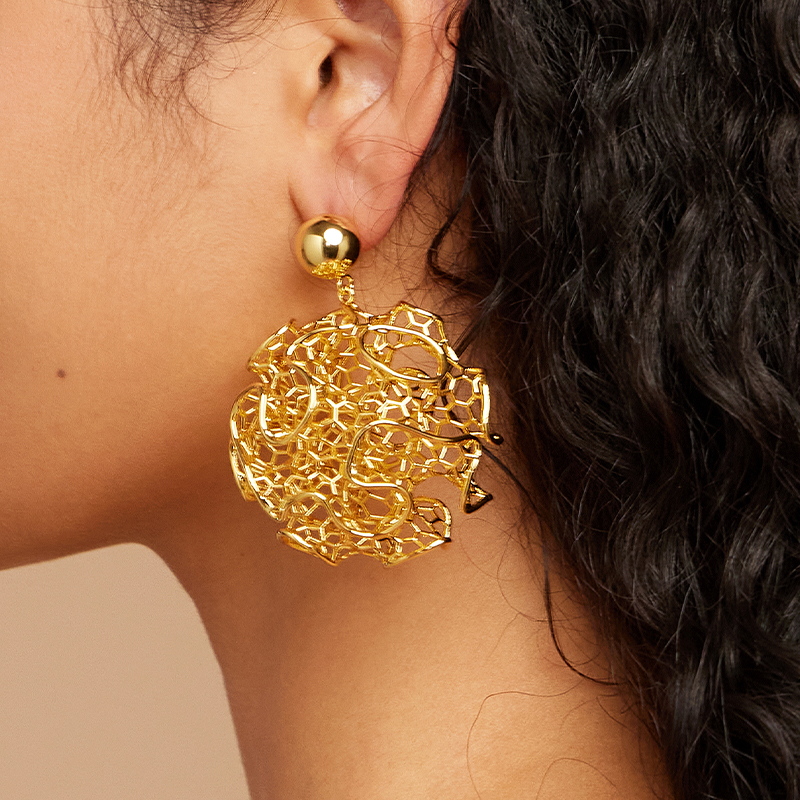 IVOG Round Vintage Earrings Fo - Vintage Fashion Websites ulasan dan harga
