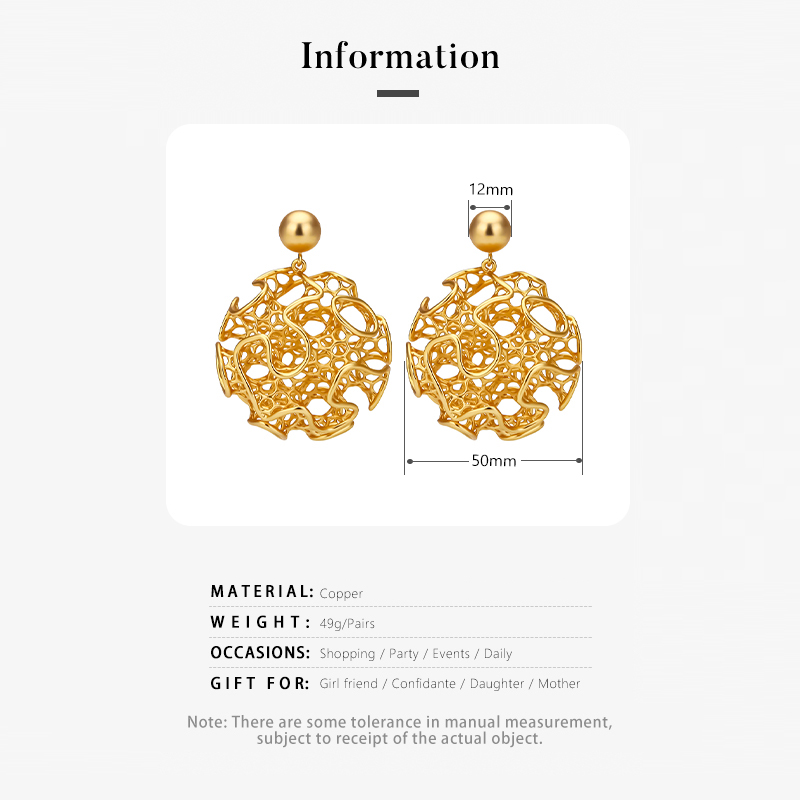 IVOG Round Vintage Earrings Fo - Vintage Fashion Websites ulasan dan harga