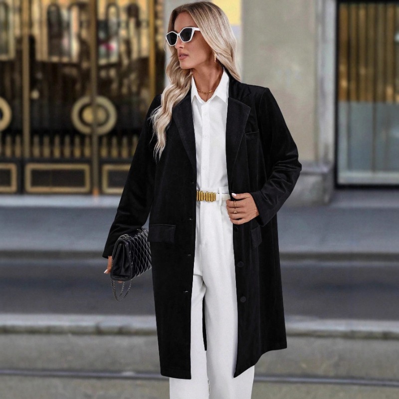 Luxury Vintage Velvet Trench C - Velvet Blazer Vintage ulasan dan harga