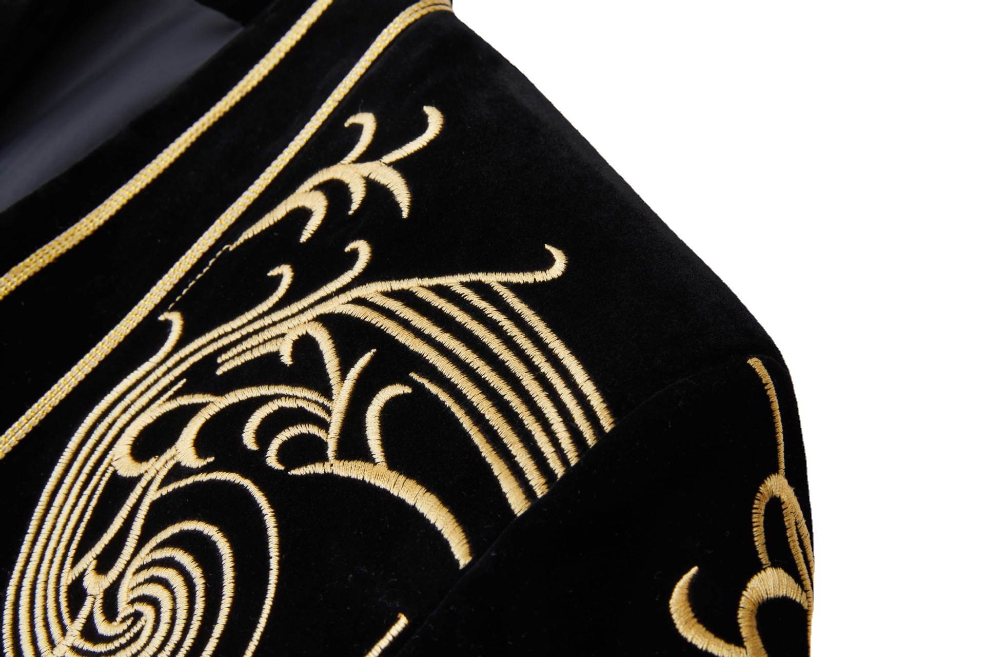 Men Vintage Velvet Embroidery  - Velvet Blazer Vintage ulasan dan harga