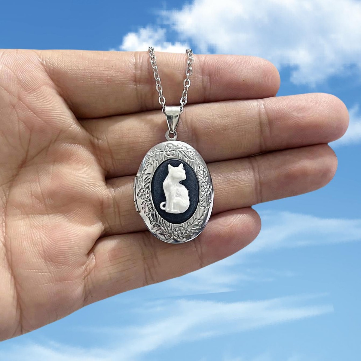 Vintage Cat Pendant Necklaces  - Vintage Fashion Store ulasan dan harga