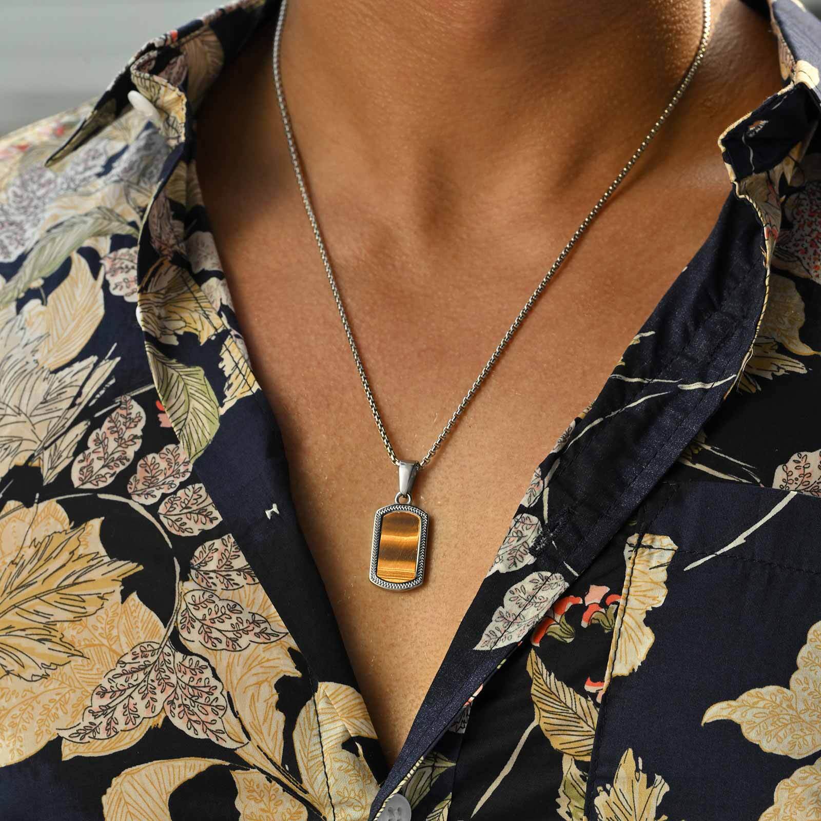 Vnox Stainless Steel Tiger Eye - Vintage Fashion Labels ulasan dan harga